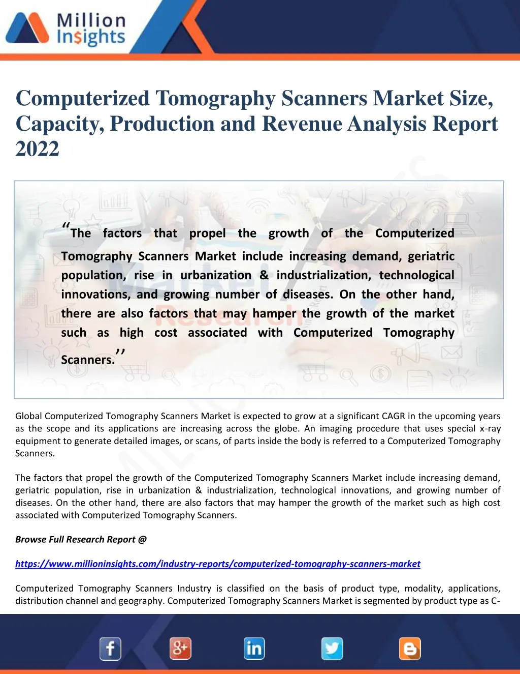 computerized tomography scanners market size