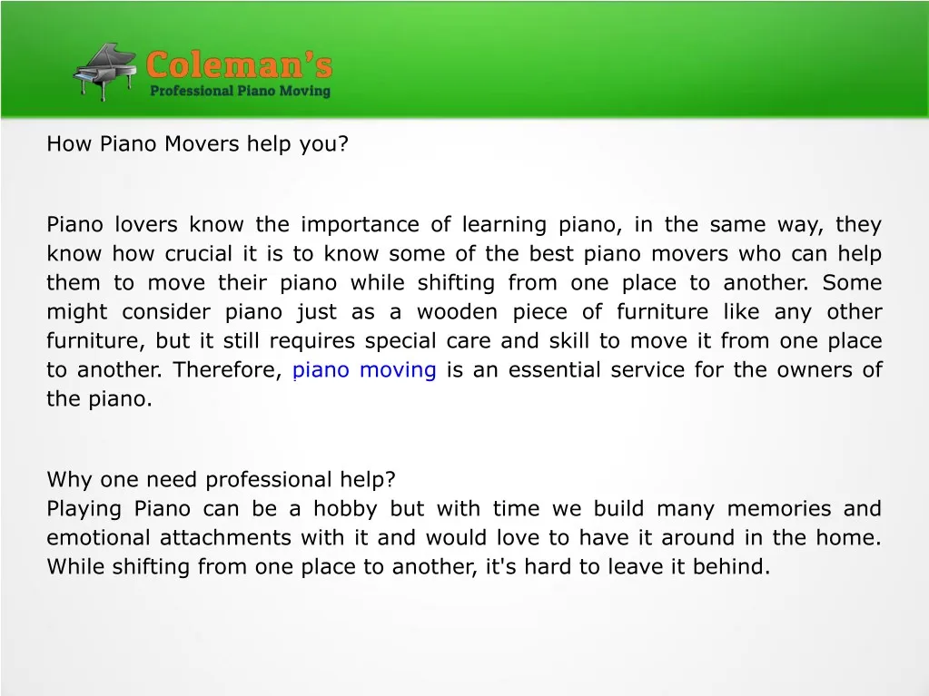 how piano movers help you
