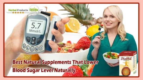Best Natural Supplements that Lower Blood Sugar Level Naturally