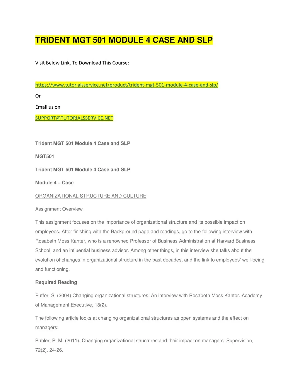 trident mgt 501 module 4 case and slp