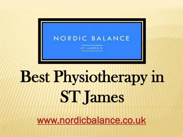 Chiropractor ST James - www.nordicbalance.co.uk