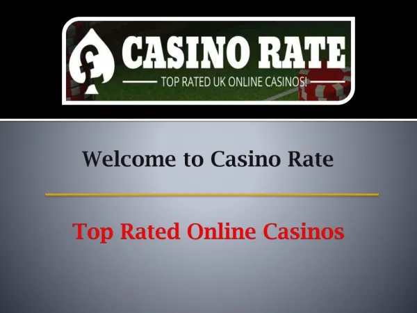 Top Rated Online Casinos - Casino Rate