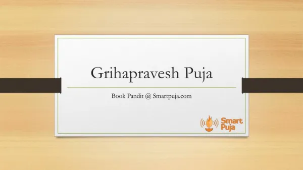 Book a Pandit Grihapravesh puja In bangalore - Smartpuja.com