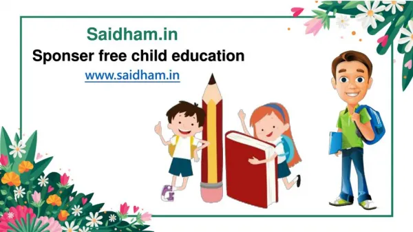 Sponser free Child Education in India