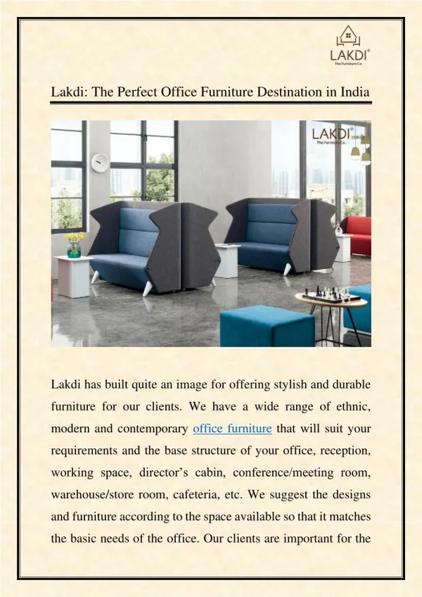 lakdi the perfect office furniture destination