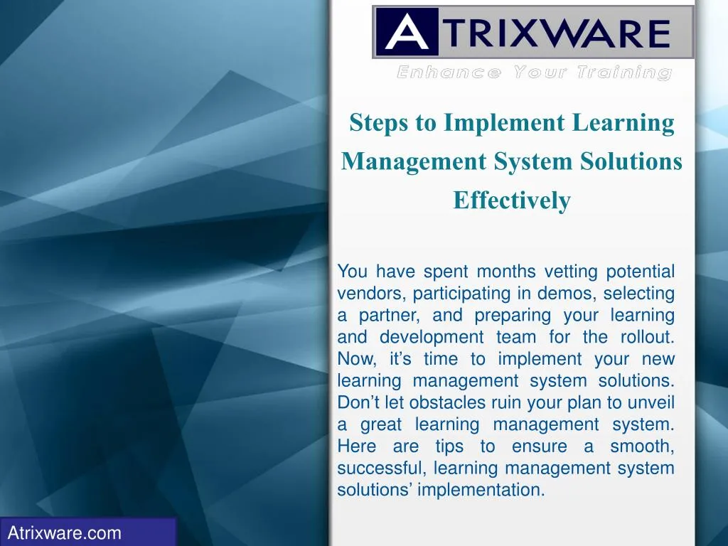 steps to implement learning management system solutions effectively