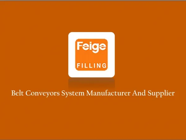 Belt Conveyors Systems