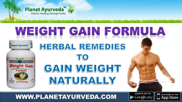 Herbal Supplement To Gain Weight Naturally - Weight Gain Formula