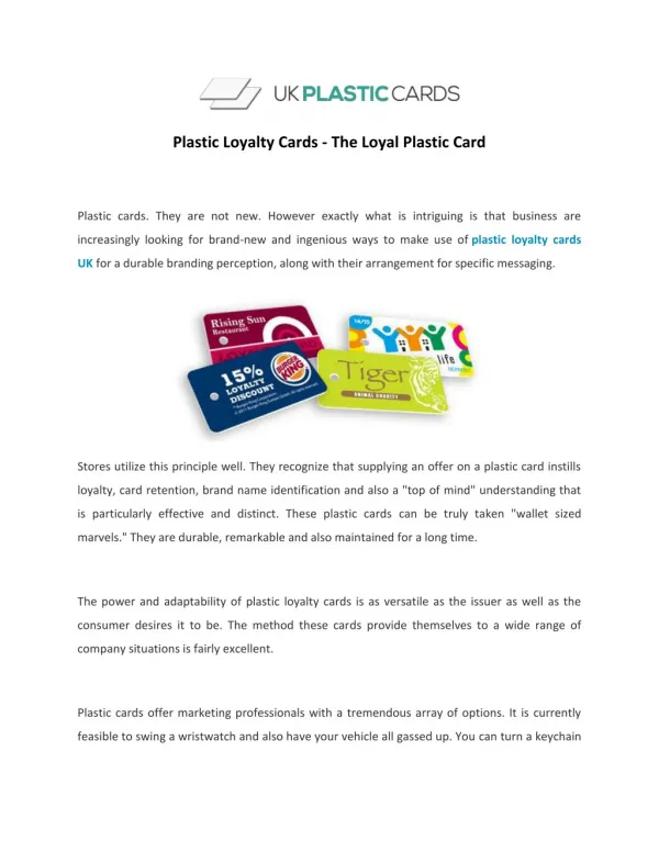 Top Plastic Card Manufacturers & Printing Company UK | UK Plastic Cards