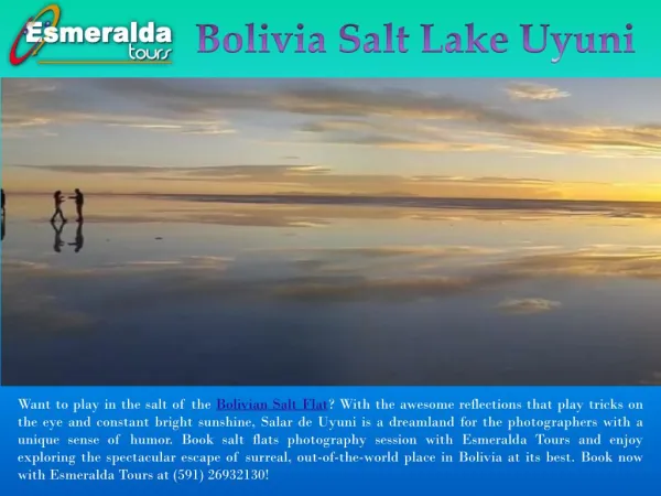 Bolivia Salt Lake Uyuni