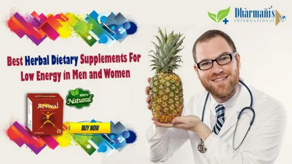 Best Herbal Dietary Supplements for Low Energy in Men and Women