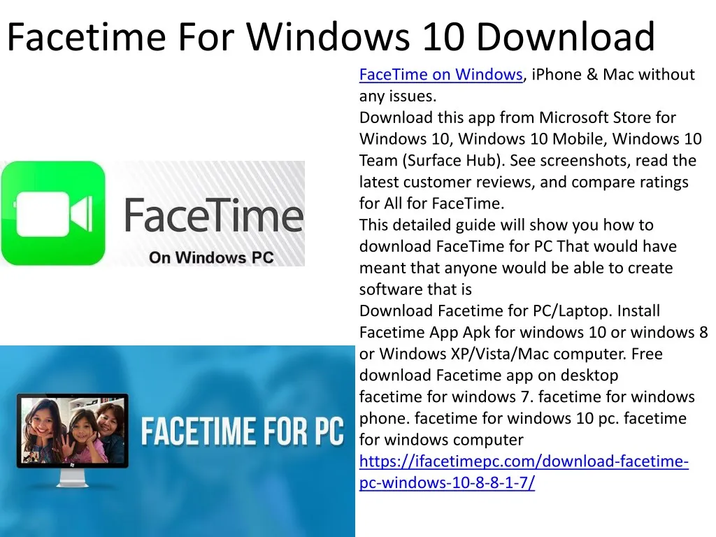 facetime for windows 10 download