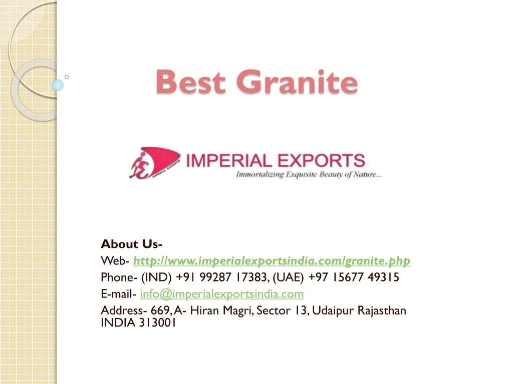 best granite