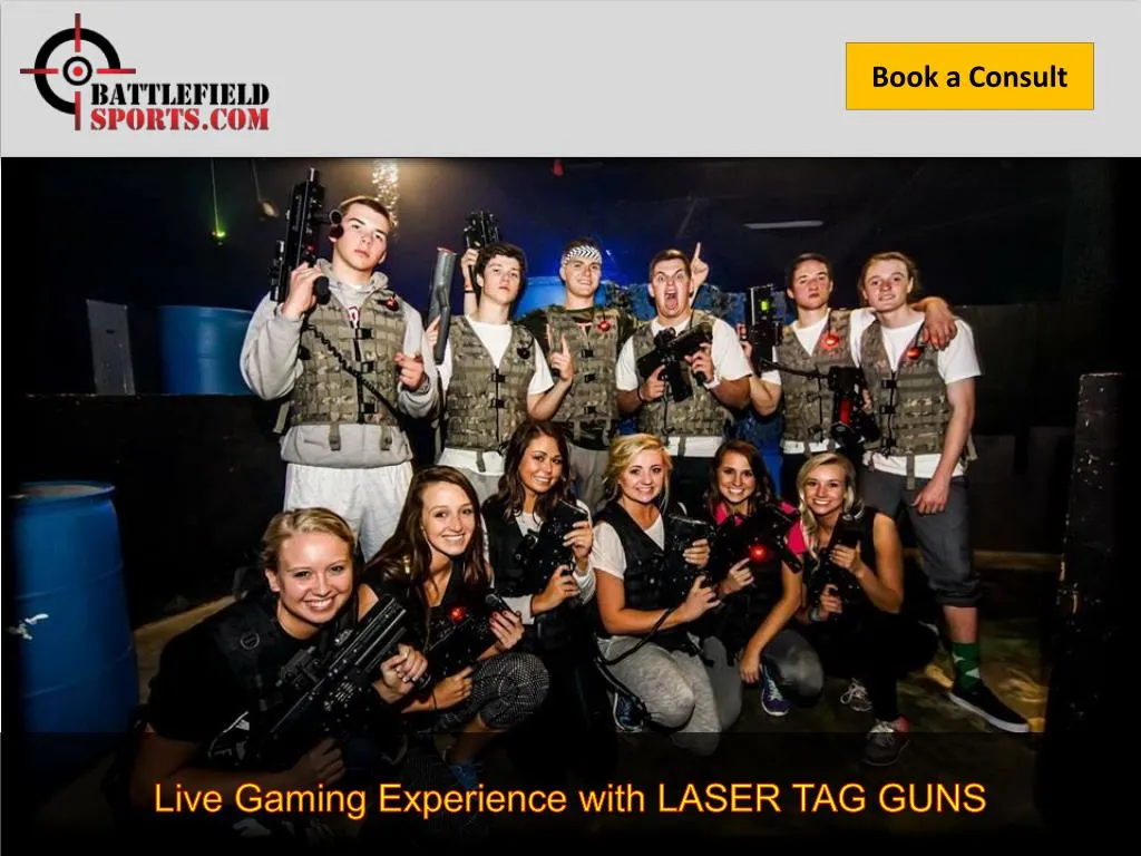 live gaming experience with laser tag guns