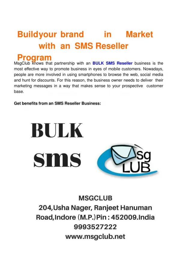 bulk sms reseller