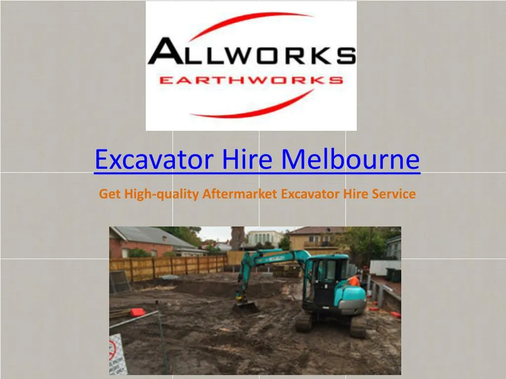 excavator hire melbourne