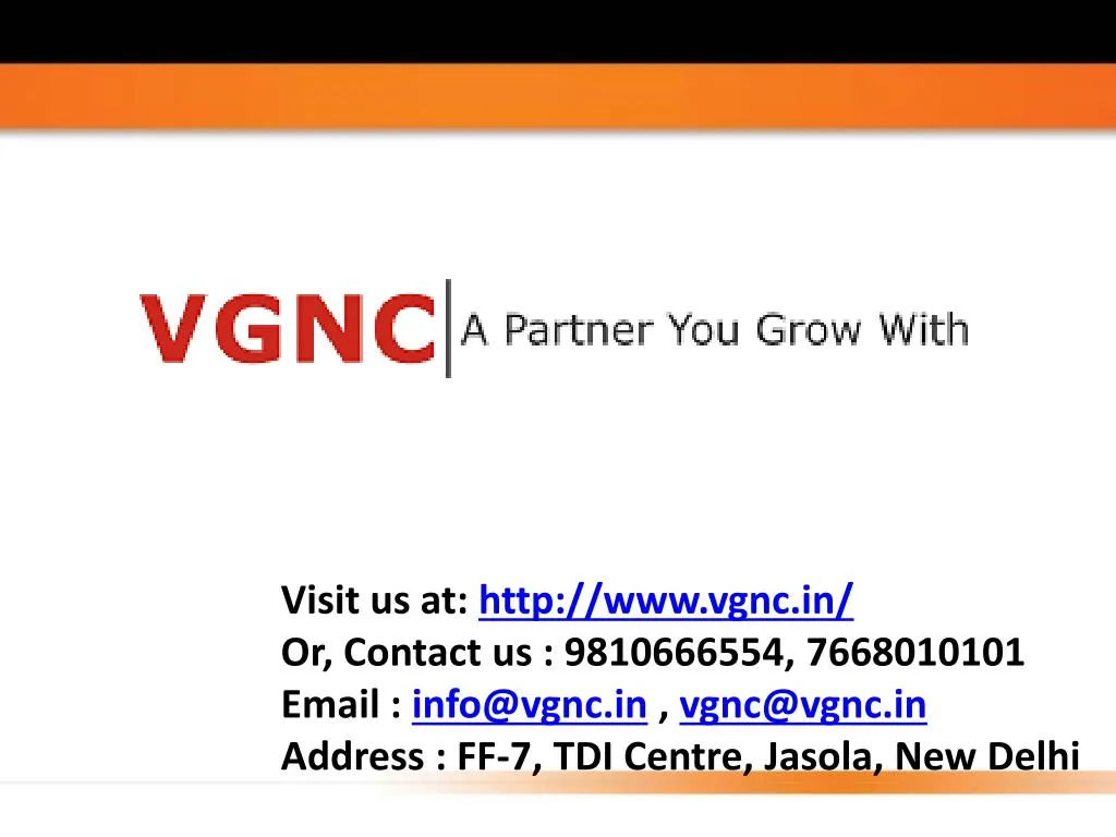 v isit us at http www vgnc in or contact