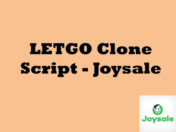 Start a business with letgo clone script - Joysale
