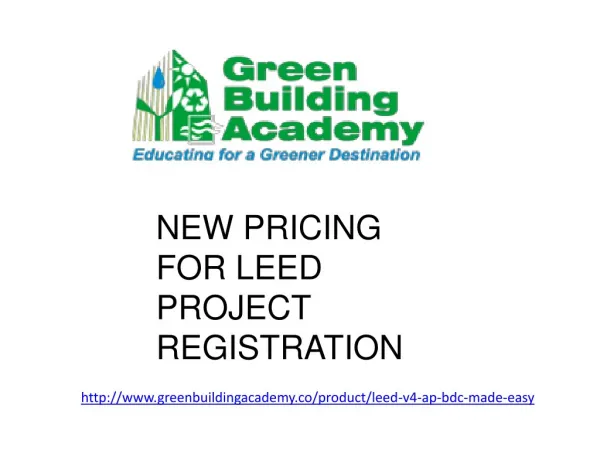 LEED AP BD C Exam Preparation -New Pricing LEED Project