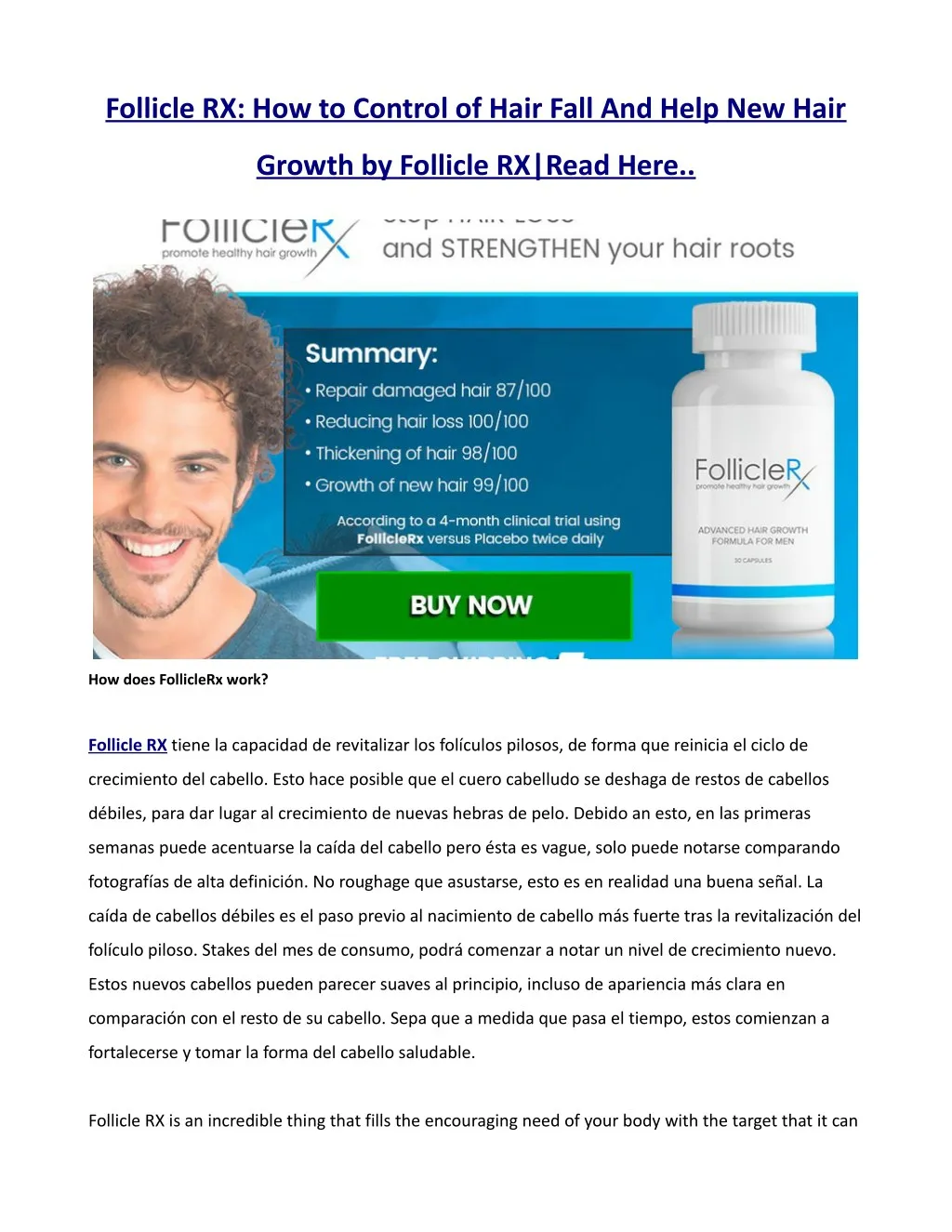 follicle rx how to control of hair fall and help