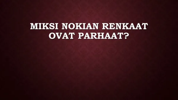 miksi nokian renkaat ovat parhaat