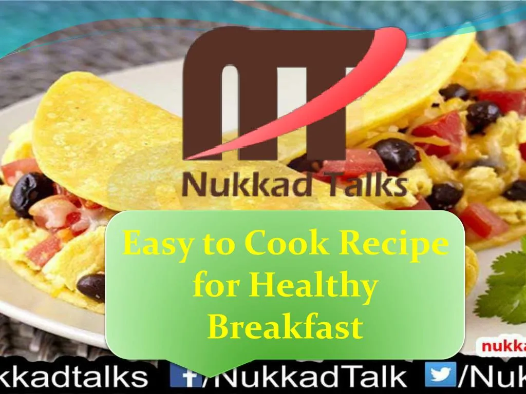 easy to cook recipe for healthy breakfast