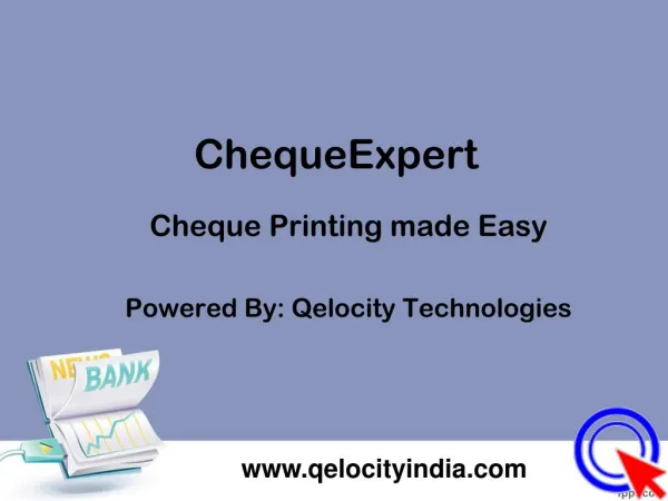 Cheque Printing Software in Mumbai, India