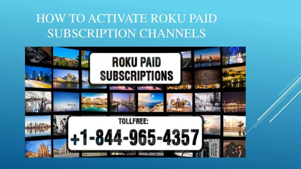 how to activate roku paid subscription channels