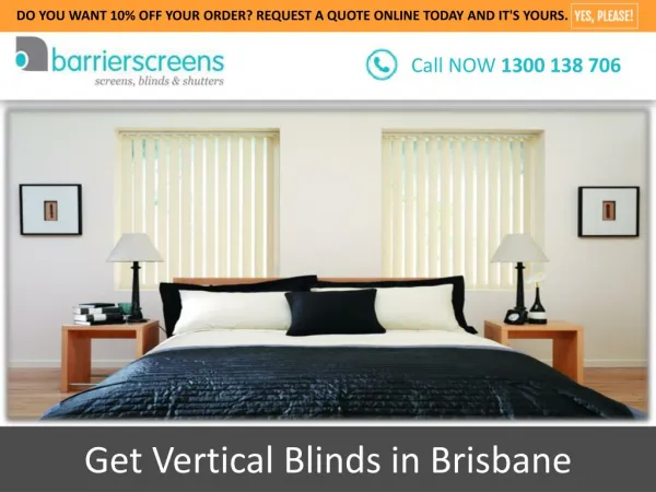 Get Vertical Blinds in Brisbane