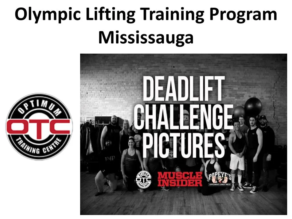 olympic lifting training program mississauga
