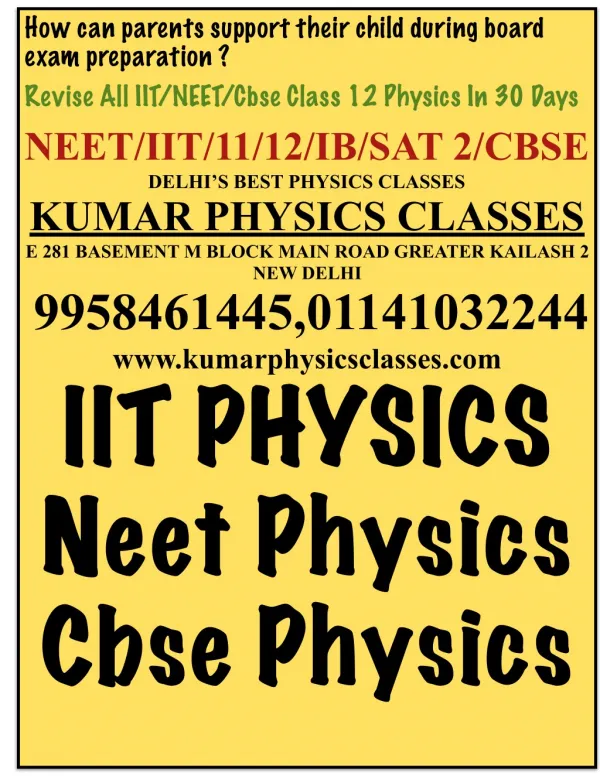 Physics Classes In Kalkaji/Gk 2/Eok/Lazpat nagar/Amar Colony/Kailash Colony/Sarojani nagar/Pamposh Enclave