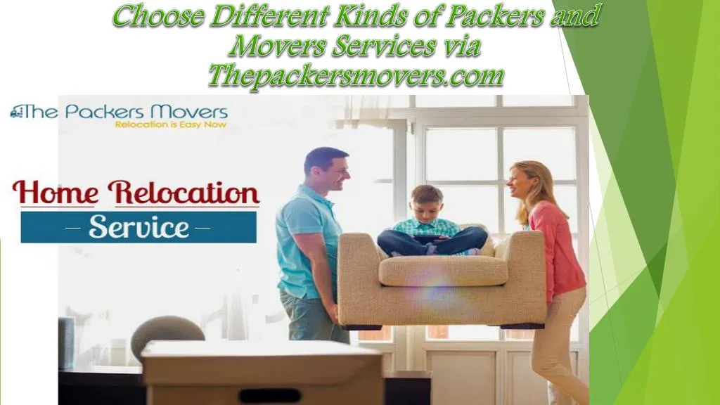 choose different kinds of packers and movers