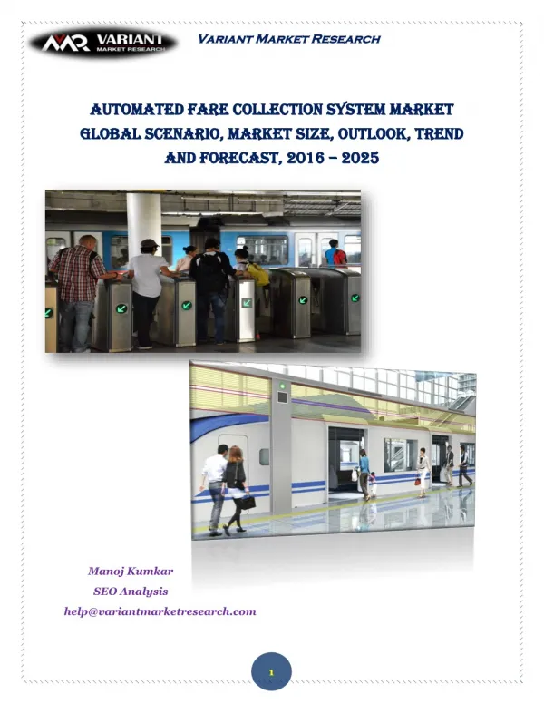 Automated fare collection system market