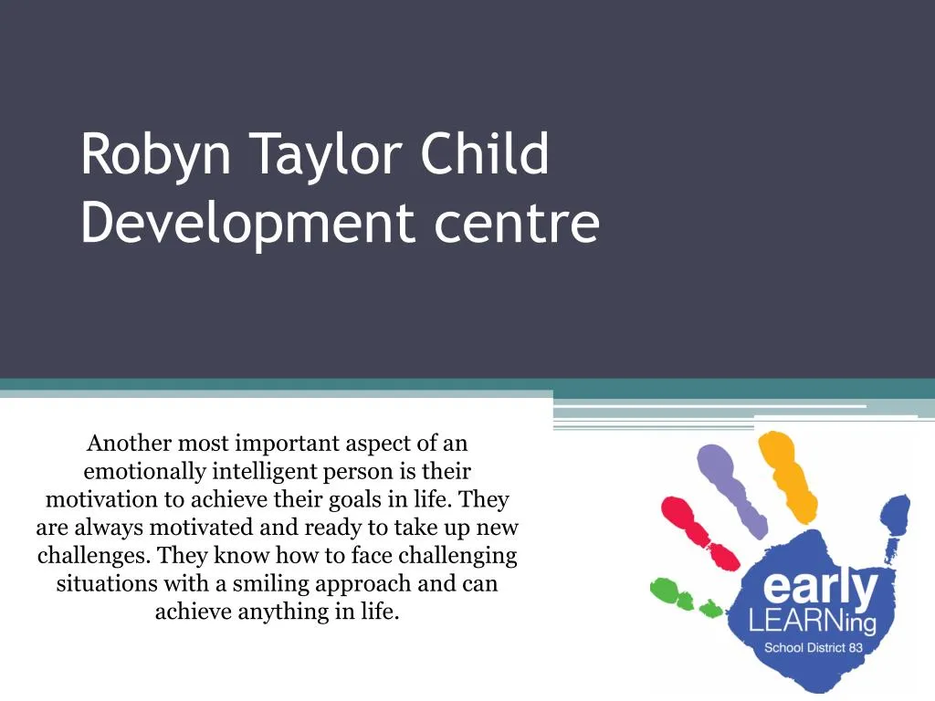 robyn taylor child development centre