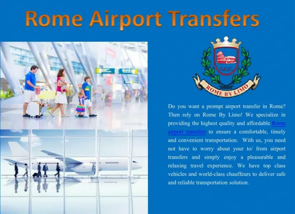 Rome Airport Transfers