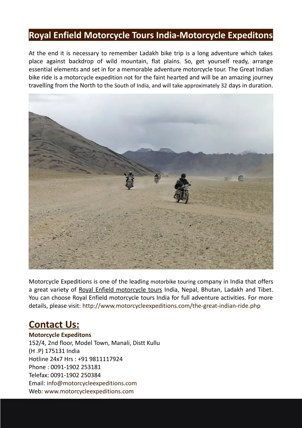 royal enfield motorcycle tours india motorcycle