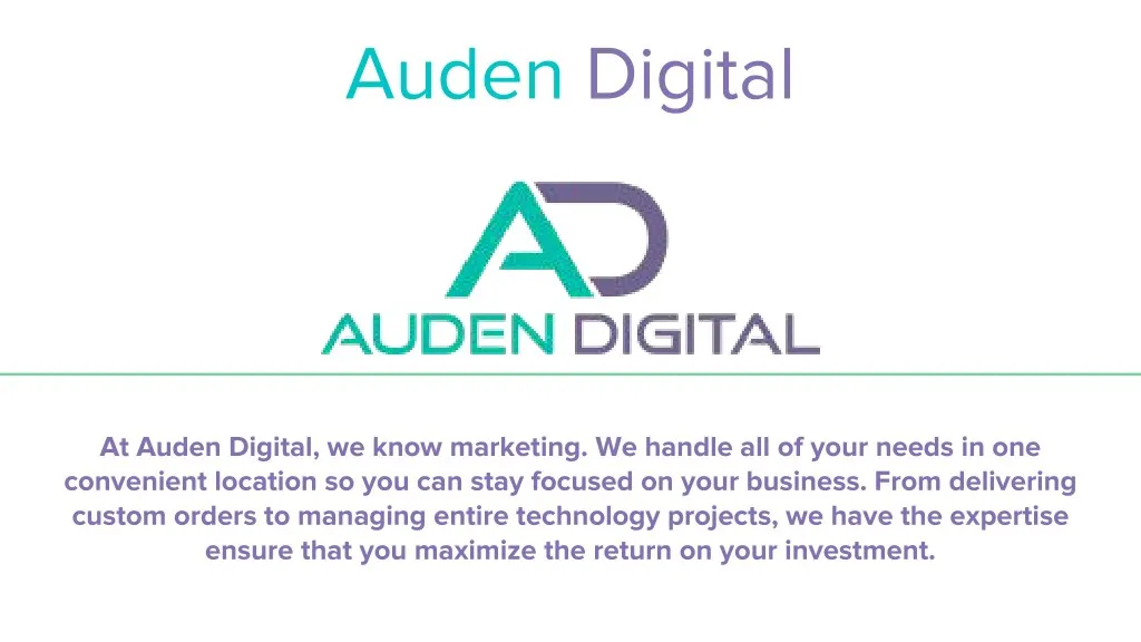 auden digital