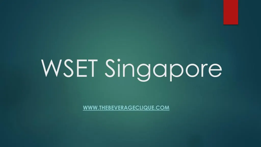 wset singapore