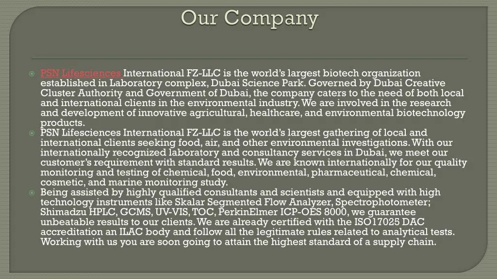 our company