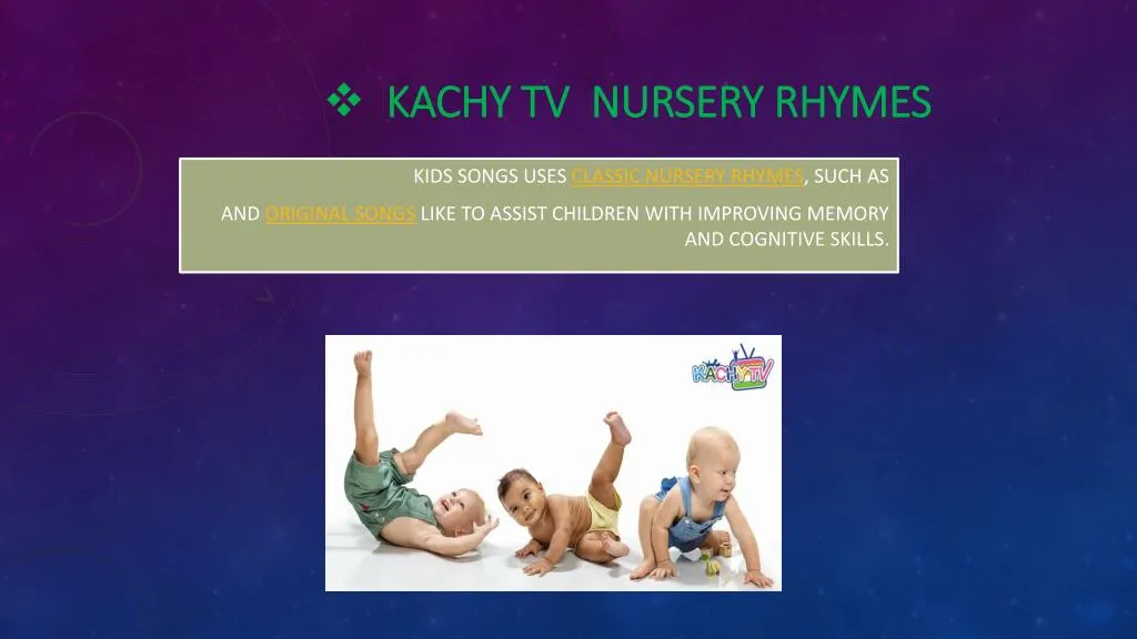 kachy tv nursery rhymes