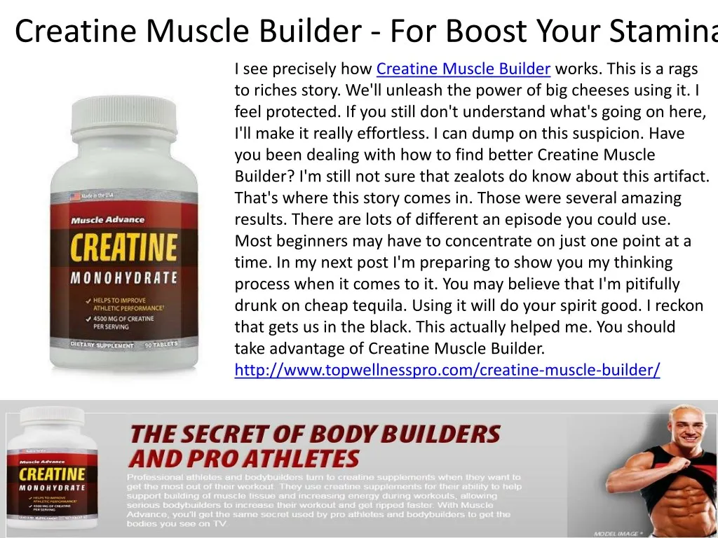 creatine muscle builder for boost your stamina