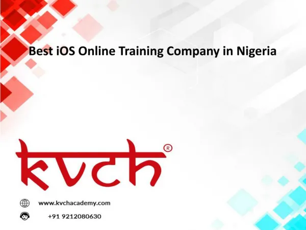 Best iOS Online Training Company in Nigeria