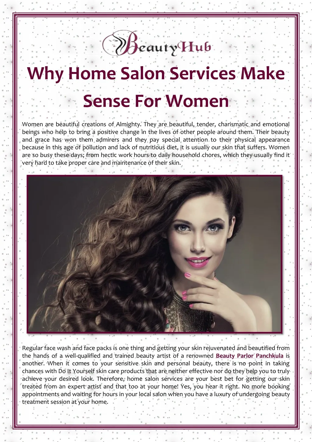 why home salon services make sense for women