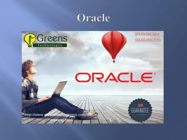 Oracle Training in Chennai