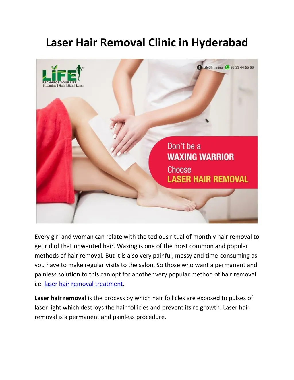 laser hair removal clinic in hyderabad