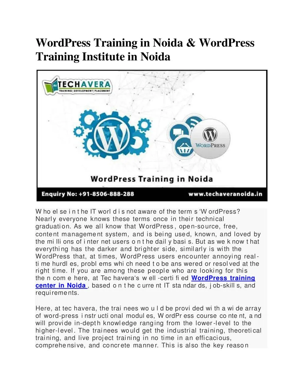 wordpress training in noida wordpress training institute in noida
