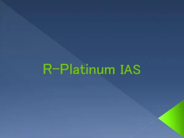 R platinum IAS