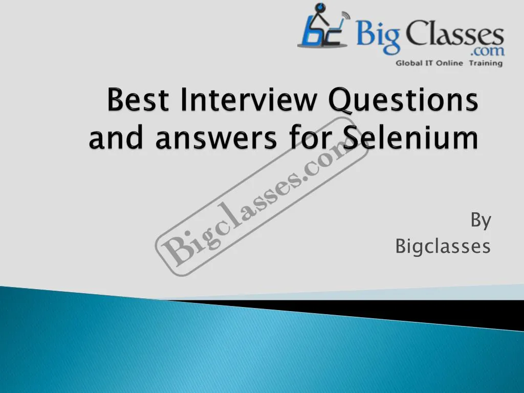 best interview questions and answers for selenium