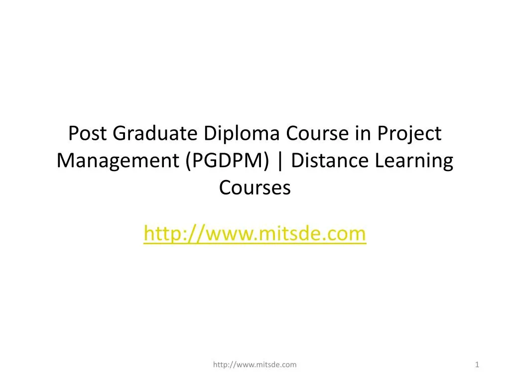post graduate diploma course in project management pgdpm distance learning courses