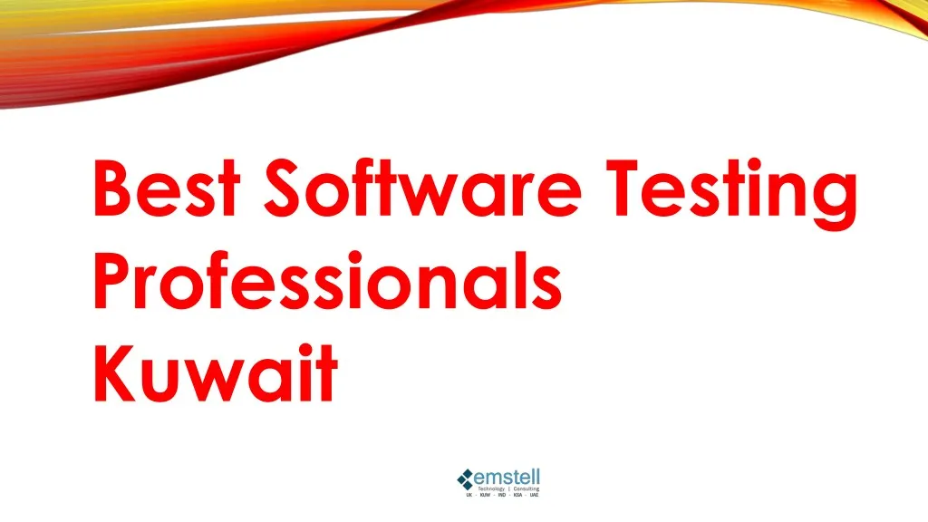 best software testing professionals kuwait